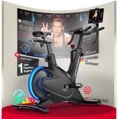 Sportstech Sbike Lite: Heimtrainer mit App & Tablet-Halterung ✨