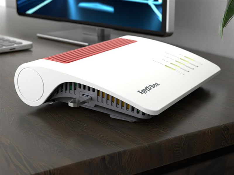 FRITZ!Box 7590 AX Exclusive – Wi-Fi 6 DSL-Router mit Mesh, DECT & USB-Stick