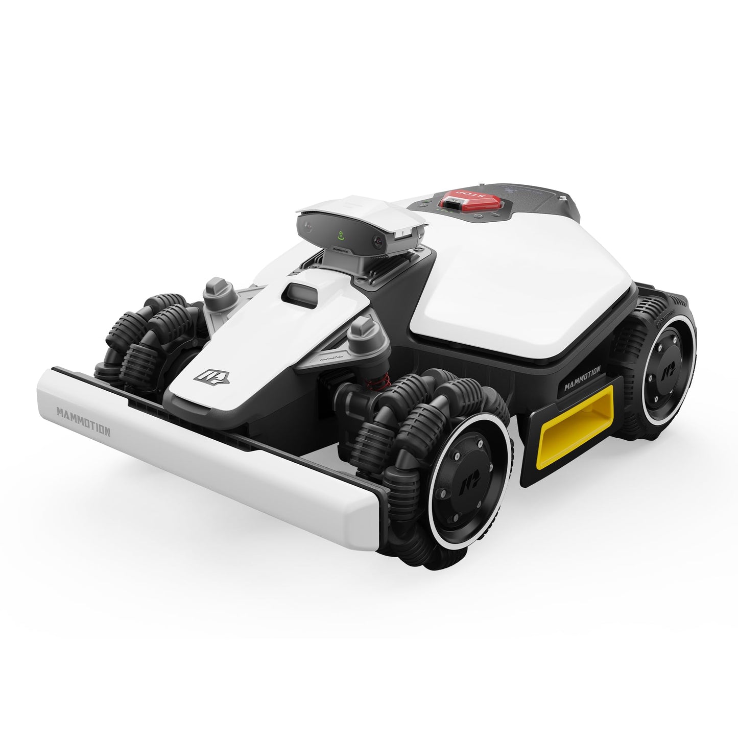 MAMMOTION LUBA mini AWD 800 Mähroboter ohne Begrenzungskabel, NetRTK+Vision, Keine RTK-Antenne erforderlich, Auto-Kartierung, Empf. 800m², Max. 1000m², mit 4G-Modul, 80% Steigung