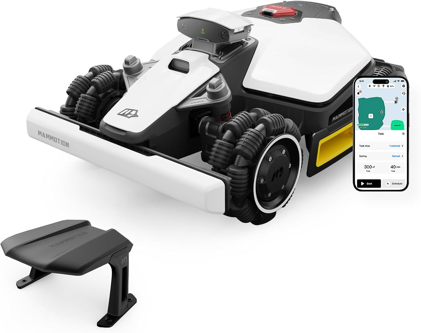 MAMMOTION LUBA mini AWD 800, 800m², Ohne Kabel, NetRTK+Vision, 4G, 80% Steigung