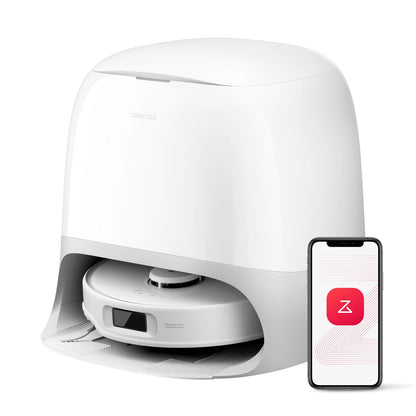 roborock Qrevo Curv Robot Vacuum Cleaner with Mop Function and Lifting Mop, Dual Anti-Tangle System, AdaptiLift™ Chassis, 18,500Pa, 75°C Hot Water Mop Wash, Intelligent Dirt Detection & Voice