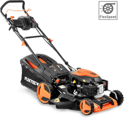 FUXTEC FX-RM5196eSPRO 4in1 Benzinmäher, E-Start & Antrieb, 51 cm Schnitt