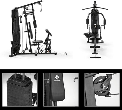 FitEngine Kraftstation: Komplettes Home Gym mit 67 kg Gewichten ✨