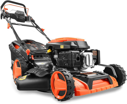 FUXTEC FX-RM5196eSPRO 4in1 Benzinmäher, E-Start & Antrieb, 51 cm Schnitt
