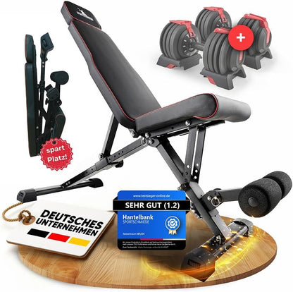 SPORTSCHMIEDE: Verstellbare, klappbare Schrägbank fürs Heimtraining ✨
