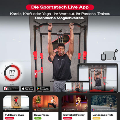 Sportstech HGX300: Multifunktions-Kraftstation mit Beinpresse, Stepper & Powertower ✨