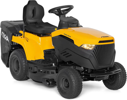 STIGA Estate 384 M Aufsitzmäher – 352cc Motor, 84cm Schnittbreite, Elektromagnetische Kupplungs-Taste, Dualblatt-System, bis 3500m²