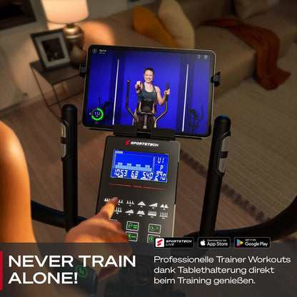 Sportstech CX2: Crosstrainer mit App, 27 kg Schwungmasse & Generator ✨