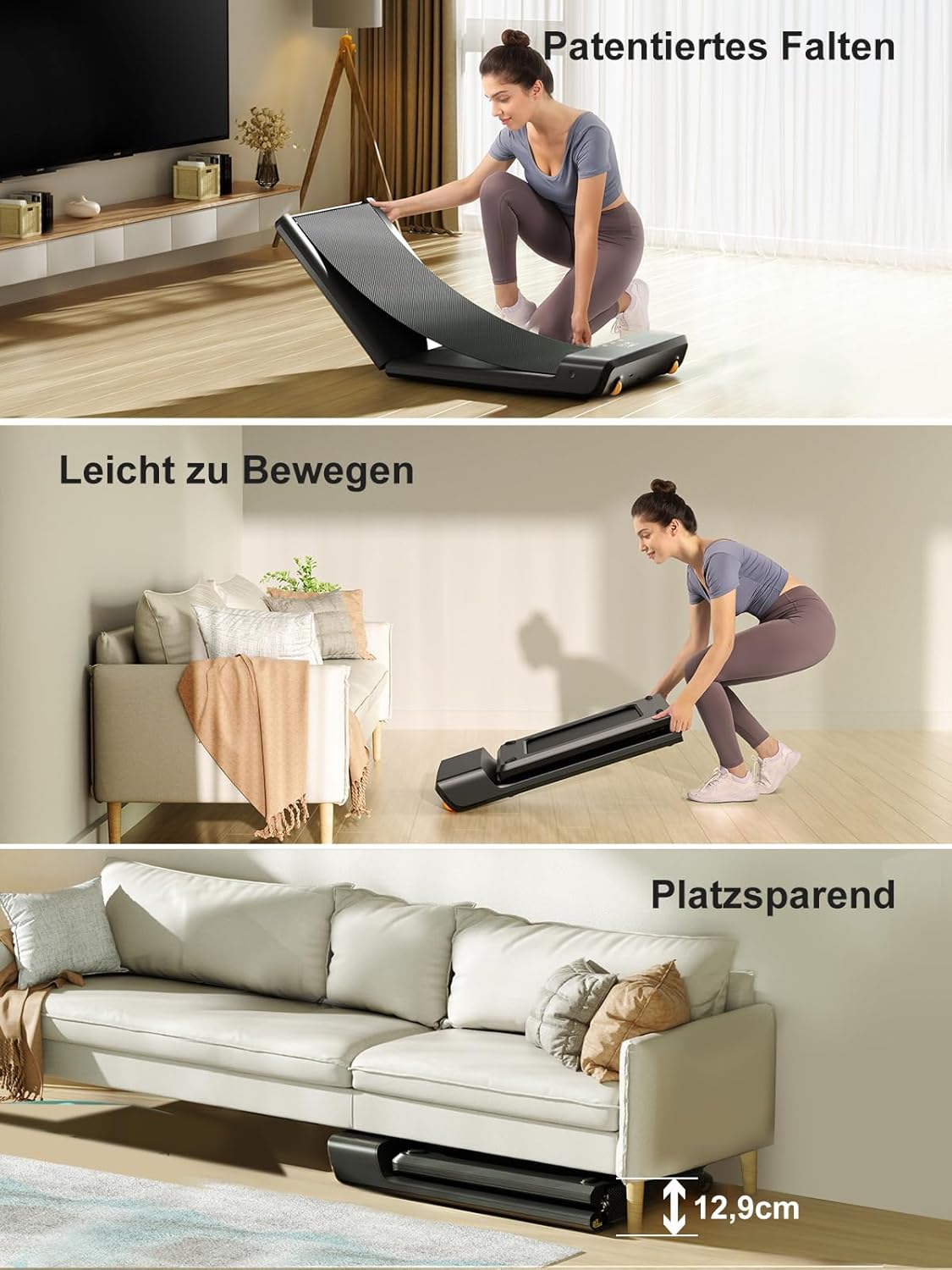 Kingsmith Klappbares Laufband: Für Büro & Zuhause mit LED‑Display
