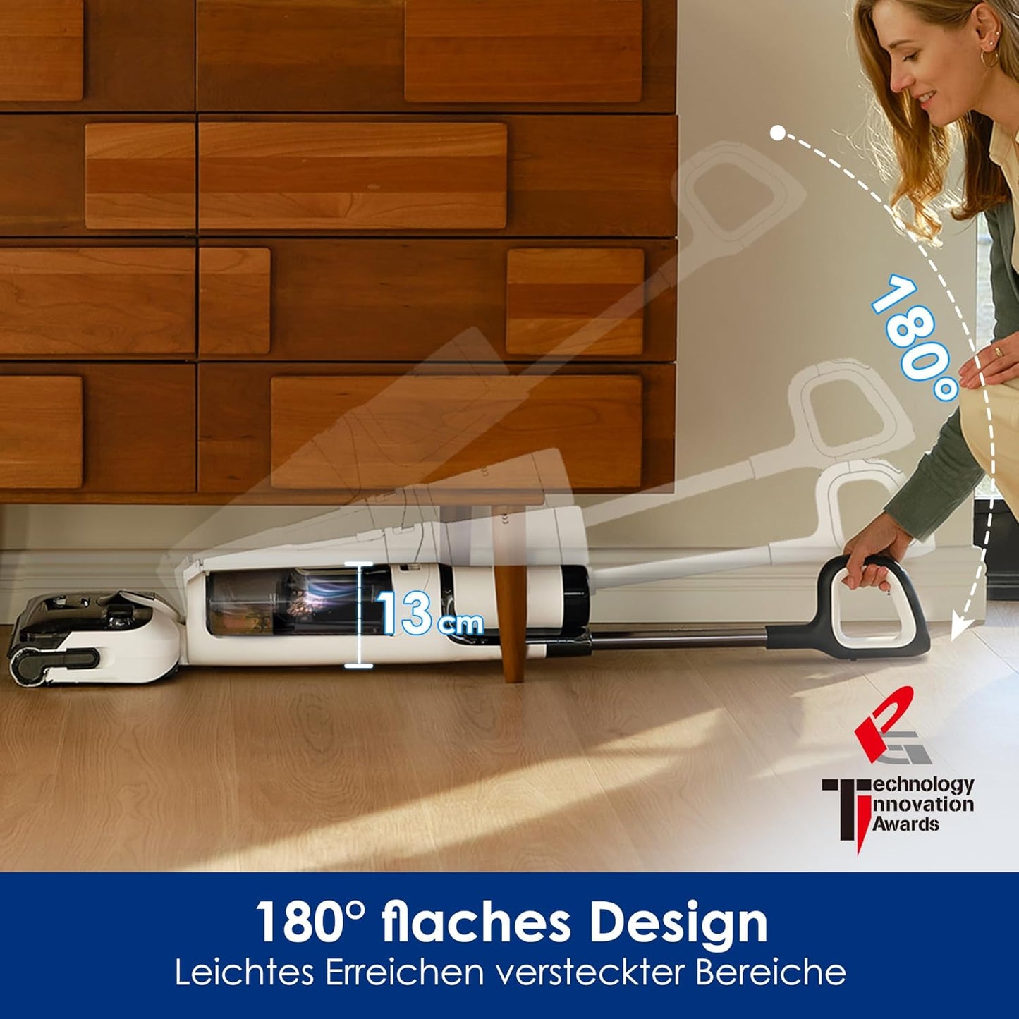 Tineco S6, 70°C Selbstreinigung, Flachdesign, 40 Min Laufzeit