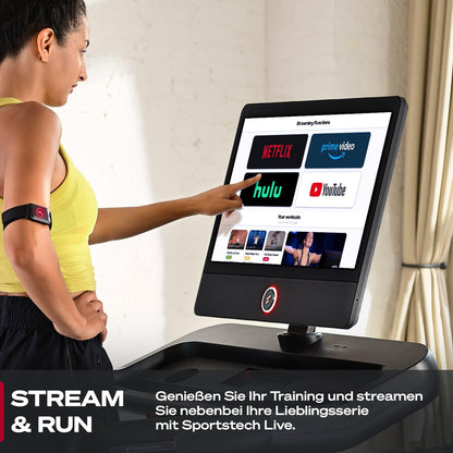 Sportstech sTread Pro: Klappbares Laufband, 20 km/h, 15% Steigung, mit App ✨