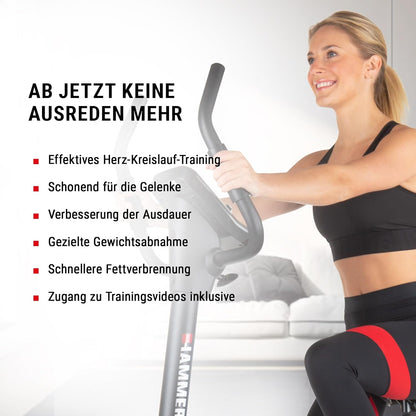 Hammer Cardio XT6/XT7 Ergometer Heimtrainer Fahrrad mit Bluetooth & App ✨
