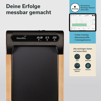 Skandika Nordik Walking Pad: Laufband für Home Fitness & Büro, mit Steigung ✨