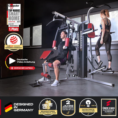 Sportstech HGX200: Multifunktions-Kraftstation mit Stepper, Beinpresse & Powertower ✨