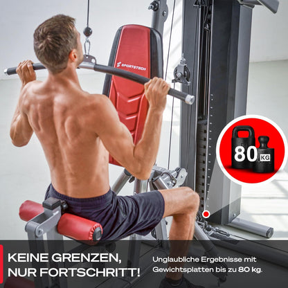 Sportstech HGX300: Multifunktions-Kraftstation mit Beinpresse, Stepper & Powertower ✨