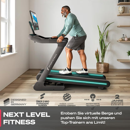 Sportstech sTread Pro: Klappbares Laufband, 20 km/h, 15% Steigung, mit App ✨