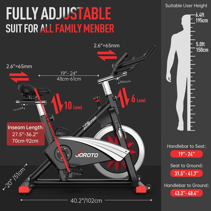 JOROTO X2: Leises Heimtrainer-Ergometer mit LCD-Monitor ✨