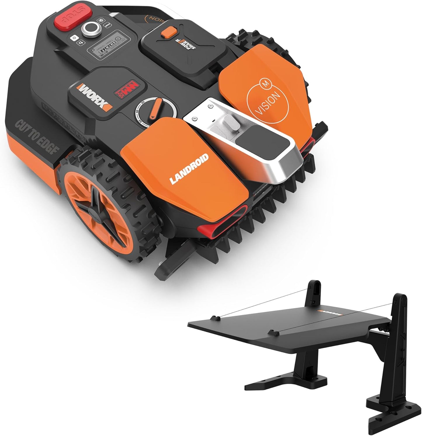 WORX Vision M800 Mähroboter 800 m² ohne Kabel, KI & Igelschutz