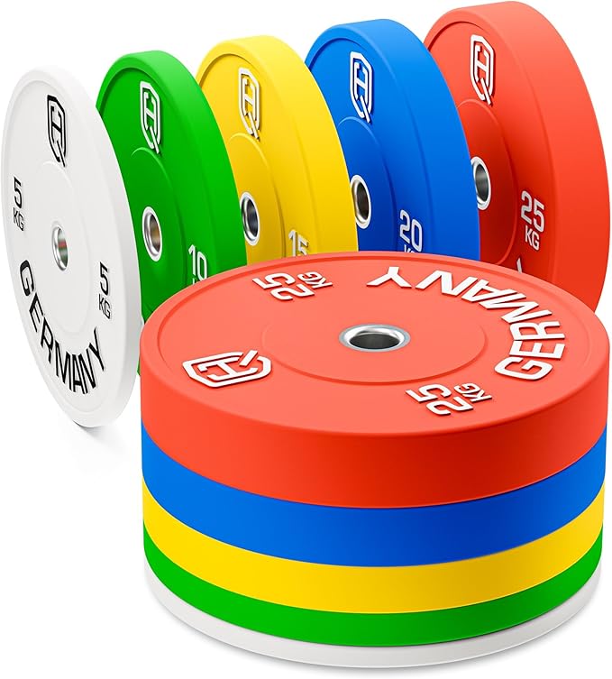 HQ Germany Premium Bumper Plates: 50mm Hantelscheiben Set ✨