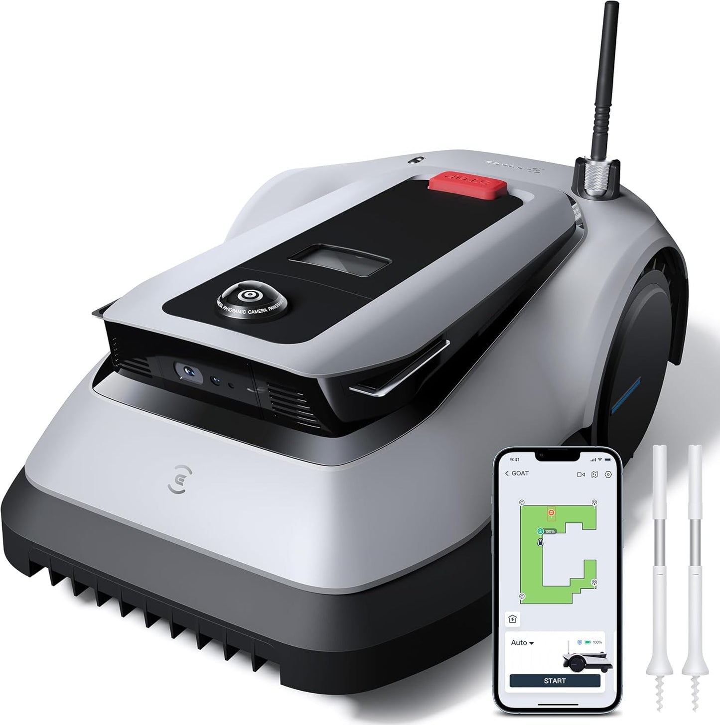 ECOVACS GOAT G1-800 Mähroboter 800 m², ohne Kabel, GPS & Hindernisvermeidung