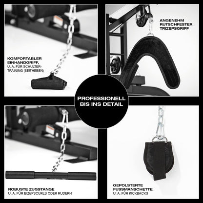 FitEngine Kraftstation: Komplettes Home Gym mit 67 kg Gewichten ✨