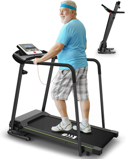 CIIHI Senioren Laufband: Heimtrainer mit extra langen Handläufen für Senioren ✨