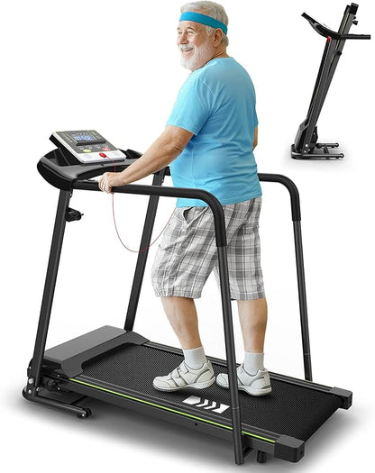 CIIHI Senioren Laufband: Heimtrainer mit extra langen Handläufen für Senioren ✨