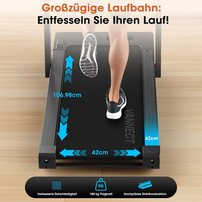 VANNECT Faltbares Laufband: Walking Pad mit Steigung für Zuhause ✨