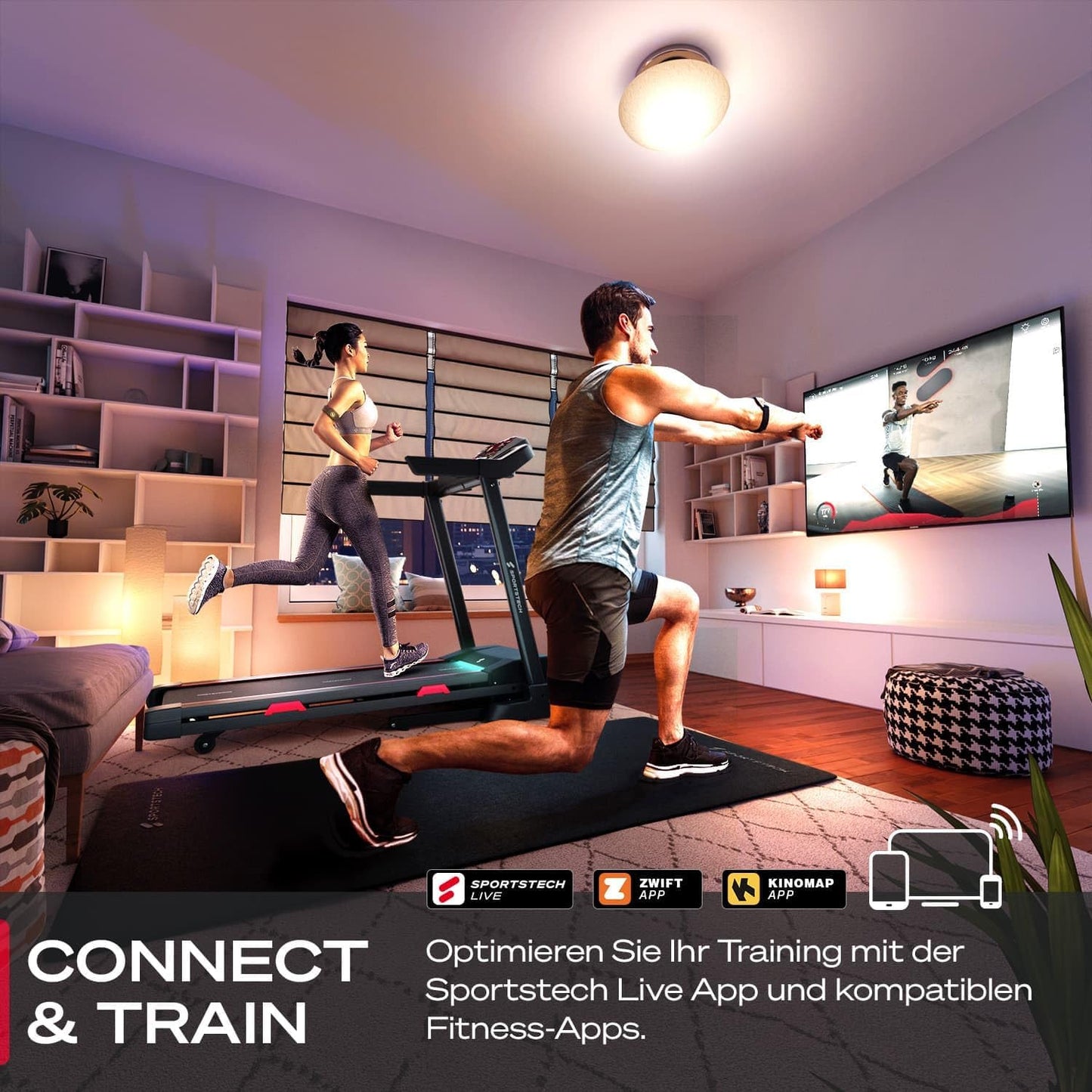 Sportstech F31s: Profi-Laufband, 4,5 PS, 16 km/h, Bluetooth & App✨