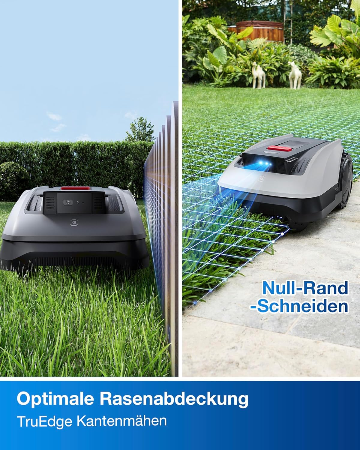 ECOVACS Goat O1200 Mähroboter 1200 m², RTK+Vision, ohne Kabel