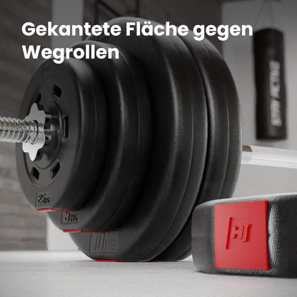 Hop-Sport Hantelbank: Multifunktional mit Latzug, verstellbarer Schrägbank & Hantelset ✨
