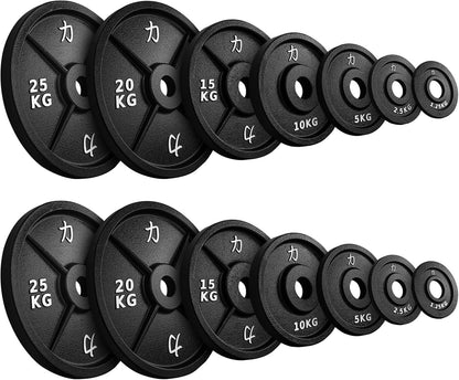 Strength Shop Gusseisen Hantelscheiben: Robuste 50mm Gewichtsscheiben für Langhantel ✨