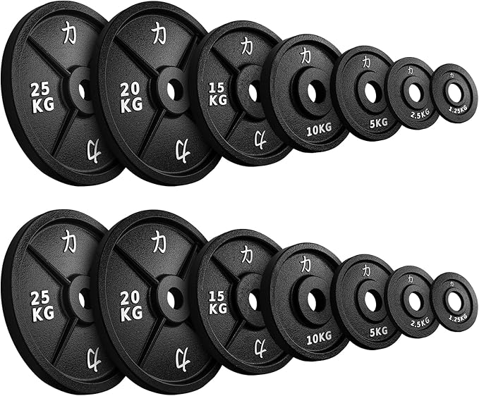 Strength Shop Gusseisen Hantelscheiben: Robuste 50mm Gewichtsscheiben für Langhantel ✨