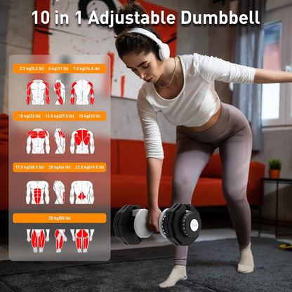 ATIVAFIT Verstellbare Kurzhantel: Für Damen & Herren, ideal fürs Heimtraining ✨