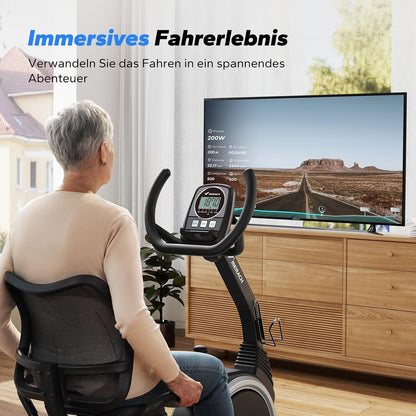 MERACH Recumbent Exercise Bike for Home Cardio Workout with Bluetooth ✨