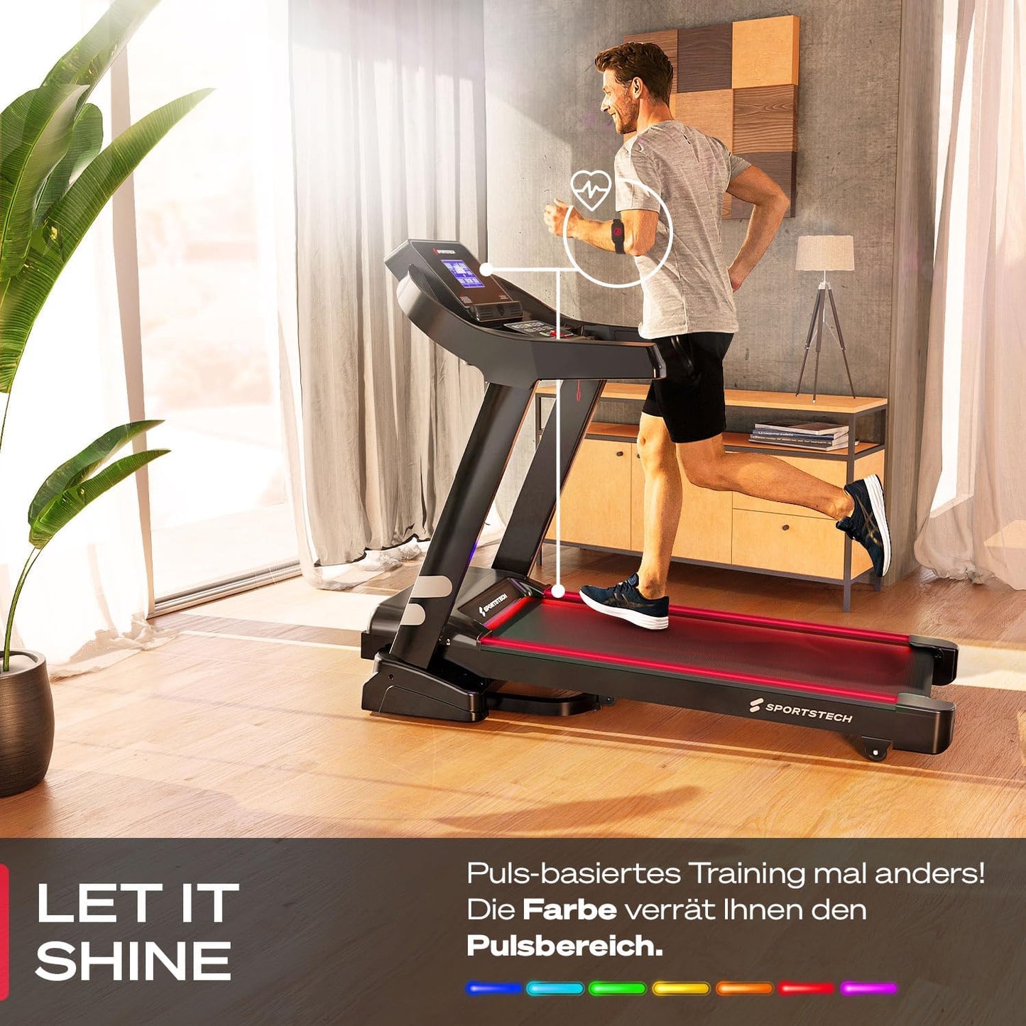 Sportstech F37s: Klappbares Laufband, 7 PS, 20 km/h, Steigung & App✨