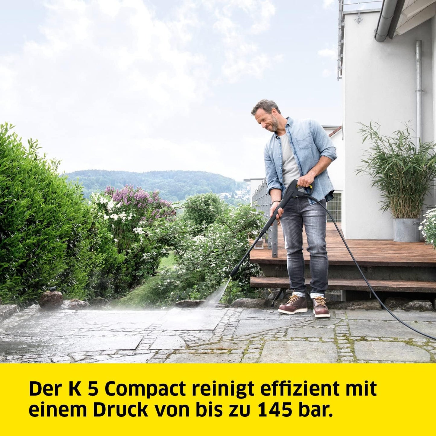 Kärcher K 5 Compact Home Hochdruckreiniger, 145 bar, Flächenreiniger T5