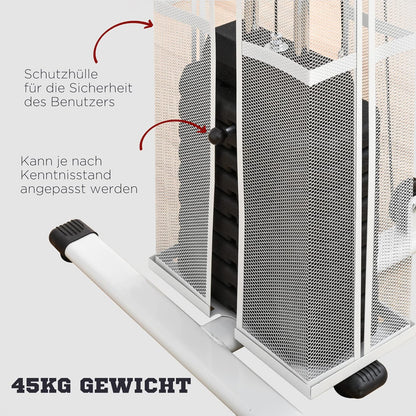 HOMCOM Multistation: Kraftstation mit Latzug, Butterfly & 45 kg Gewichten ✨